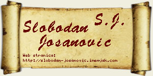 Slobodan Jošanović vizit kartica